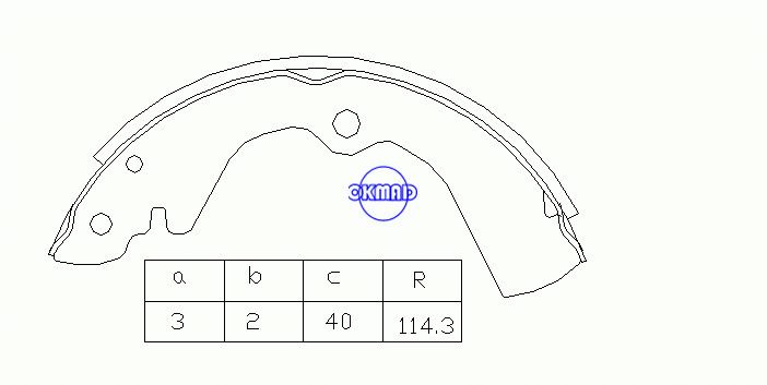 NISSAN BLUEBIRD (U12) Hatchback (T72, T12) Sapatas de freio de tambor FMSI: 1381-S607 OEM: 44060-20R25 FSB258 GS6152, OK-BS057